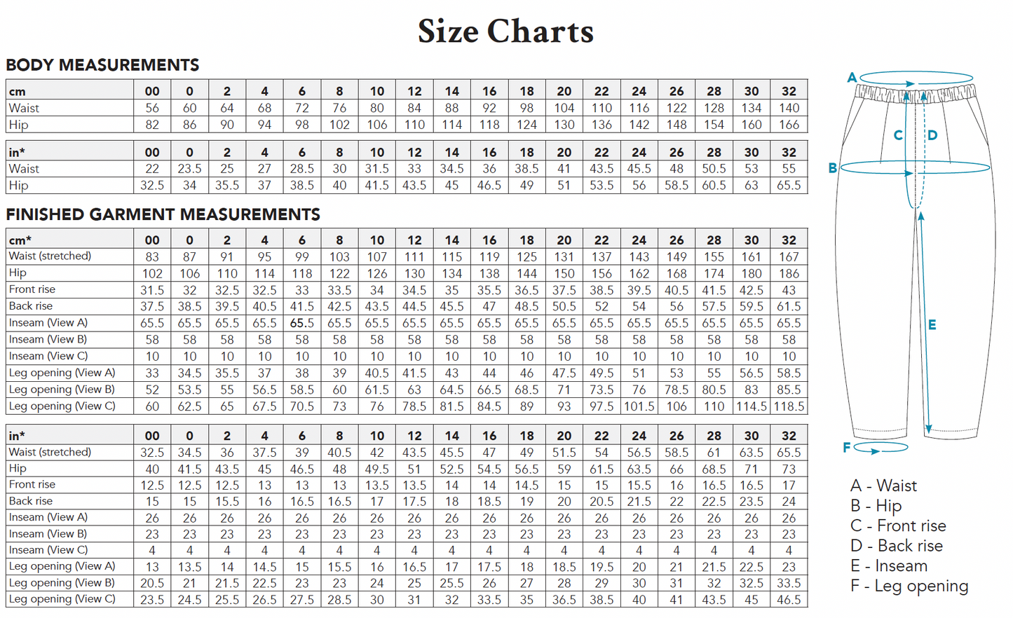 Frey Pants - PDF Sewing Pattern